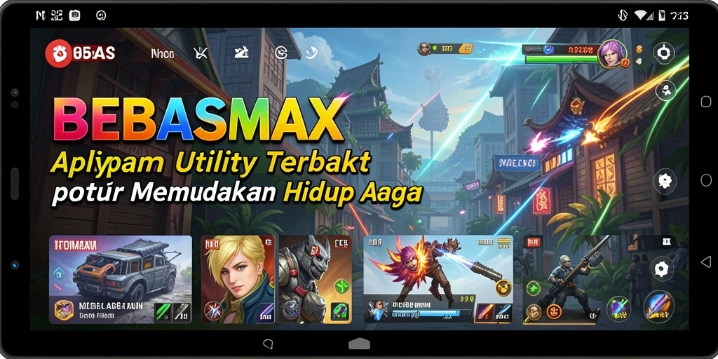 Tampilan antarmuka aplikasi BEBASMAX yang intuitif dan mudah digunakan.