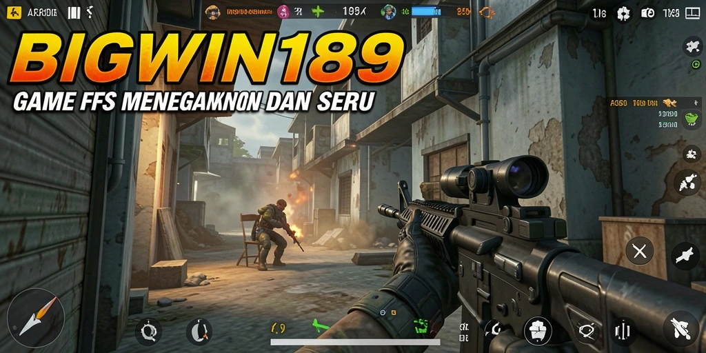 Tangkapan layar dari gameplay BIGWIN189 yang menampilkan aksi seru di medan perang.