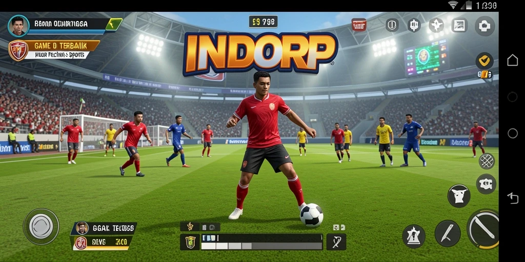 Tampilan menarik dari gameplay <strong>INDORP</strong> yang menghadirkan keseruan olahraga.