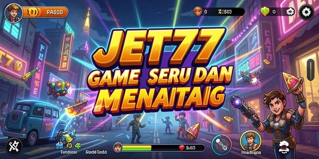 Tampilan gameplay seru dan menantang di JET77.
