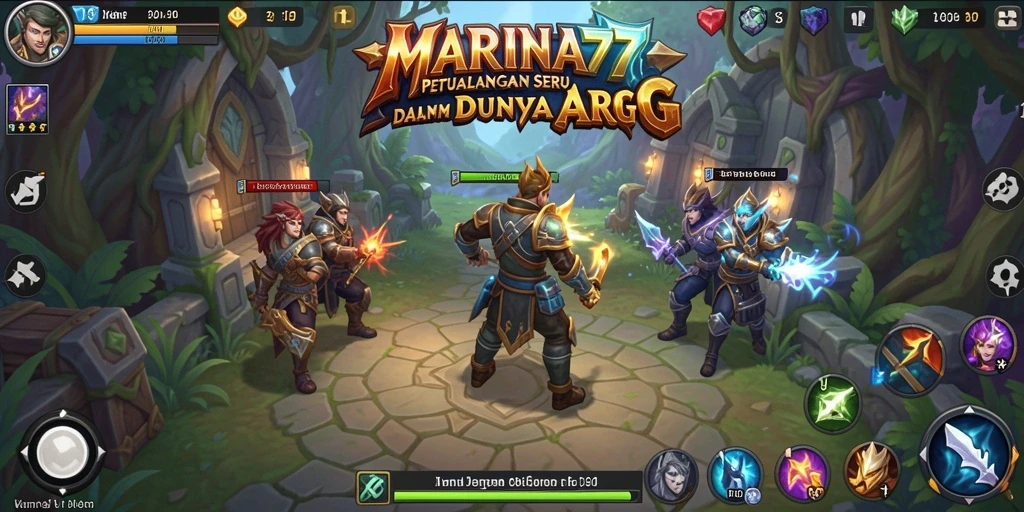Tampilan seru dari gameplay ARPG MARINA77.