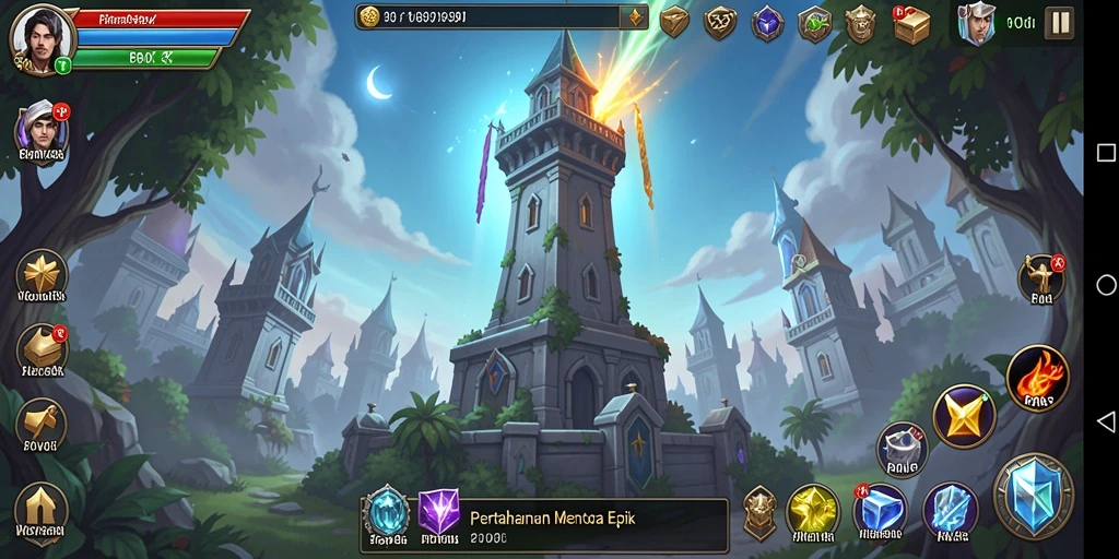 Tampilan gameplay menakjubkan dari PPV88 Tower Defense.