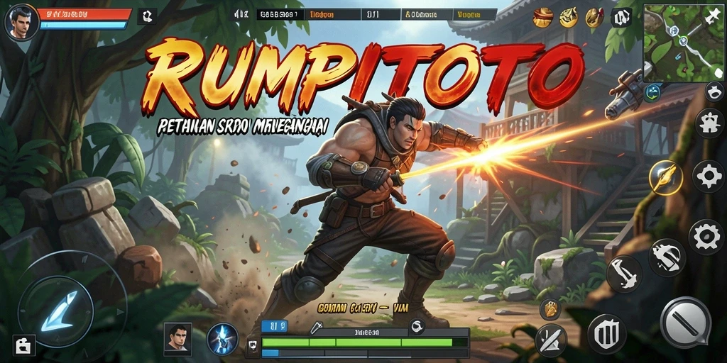 Tampilan gameplay RUMPITOTO yang penuh aksi dan tantangan seru.