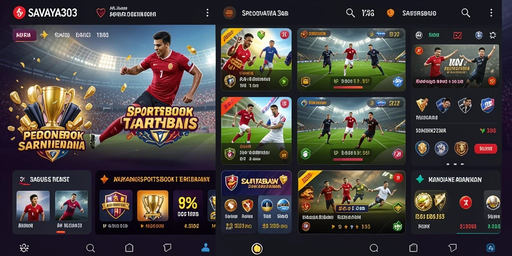 Tampilan gameplay taruhan di aplikasi SAVAYA303 yang menarik dan interaktif.